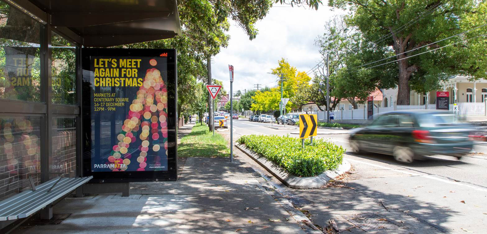 Bus shelter ad space Sydney